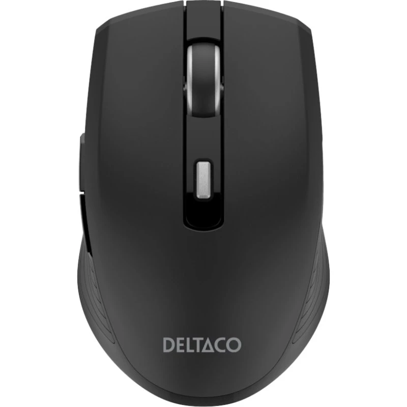 Deltaco Silent Trådløs USB-C Travel Mouse 1800 DPI (Sort)