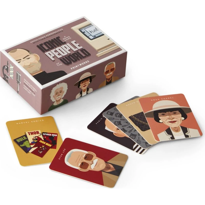 Printworks Memo Game - Iconic People (Memory spil)