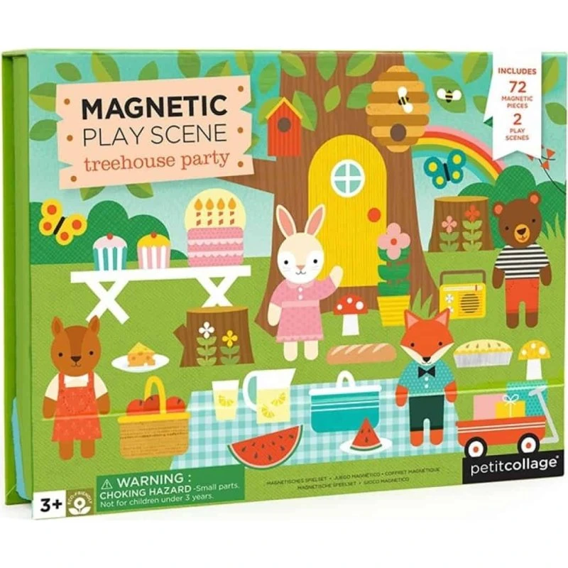Petit Collage Magnetic Play Scene Treehouse