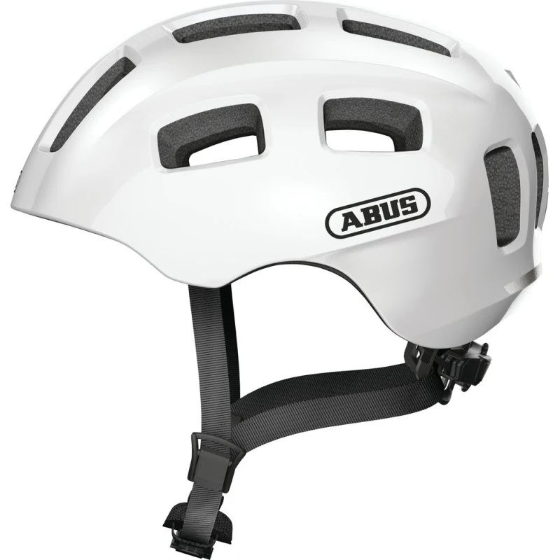 ABUS Youn-I 2.0 cykelhjelm LED Pearl White 48–54 cm