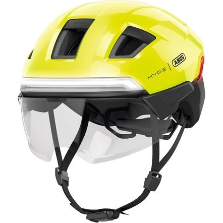 ABUS HYP‑E BL.ACE – Intelligent cykelhjelm (Signal Yellow)