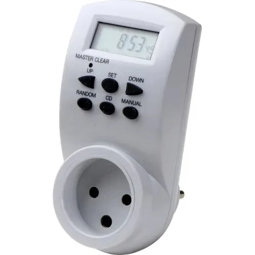 Digitalt tænd/sluk-ur uge M/J, 6 knapper, 16A (3680W)