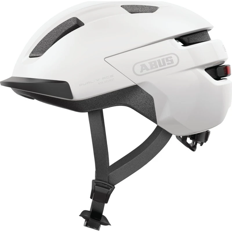 ABUS Purl‑Y ACE Elcykelhjelm Polar White (57–61 cm)