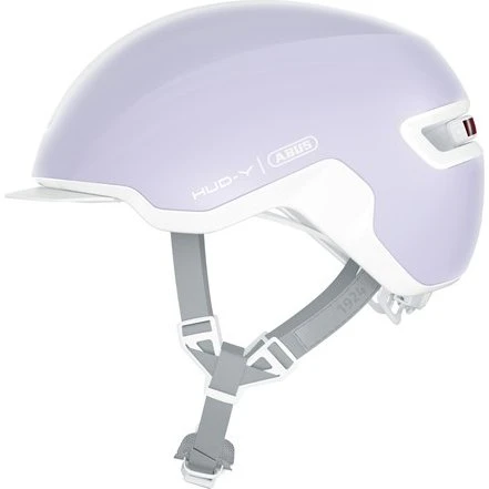 ABUS HUD‑Y cykelhjelm – Pure Lavender, urban LED (Str. M)