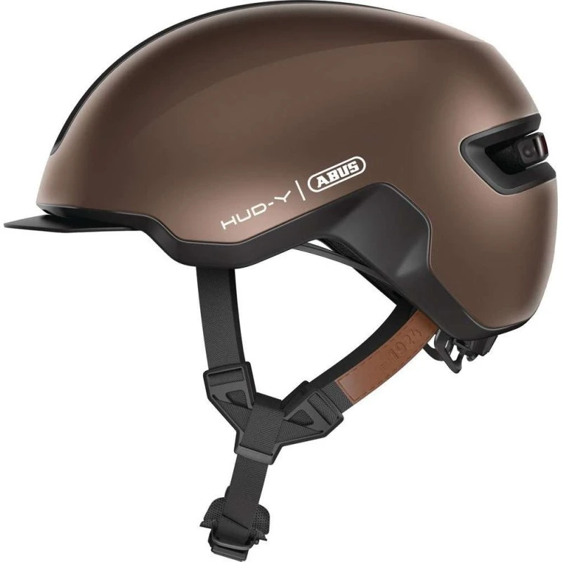 ABUS HUD-Y Urban cykelhjelm LED – Metallic Copper