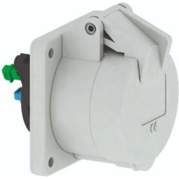 CEE Stikdåse indbygning 16A 5-polet IP44 75x75 mm