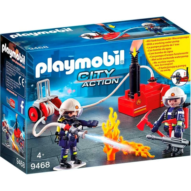 PLAYMOBIL Brandmænd med vandpumpe (9468)