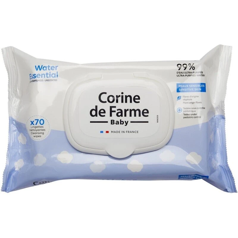 Corine de Farme Baby Water Vådservietter 70 stk