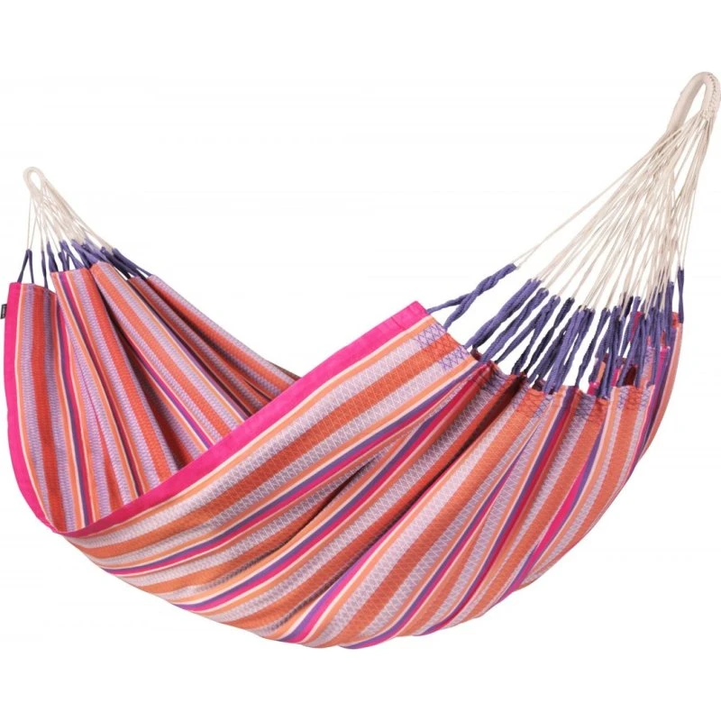 Modesta Kingsize hængekøje - Flamingo (økologisk bomuld)