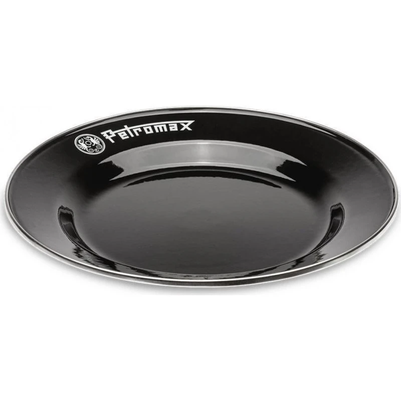 Petromax Emaljetallerkener Sort 2 stk, 26 cm