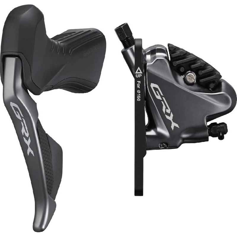 Shimano GRX RX815 Di2 venstre greb + RX810 front kaliber