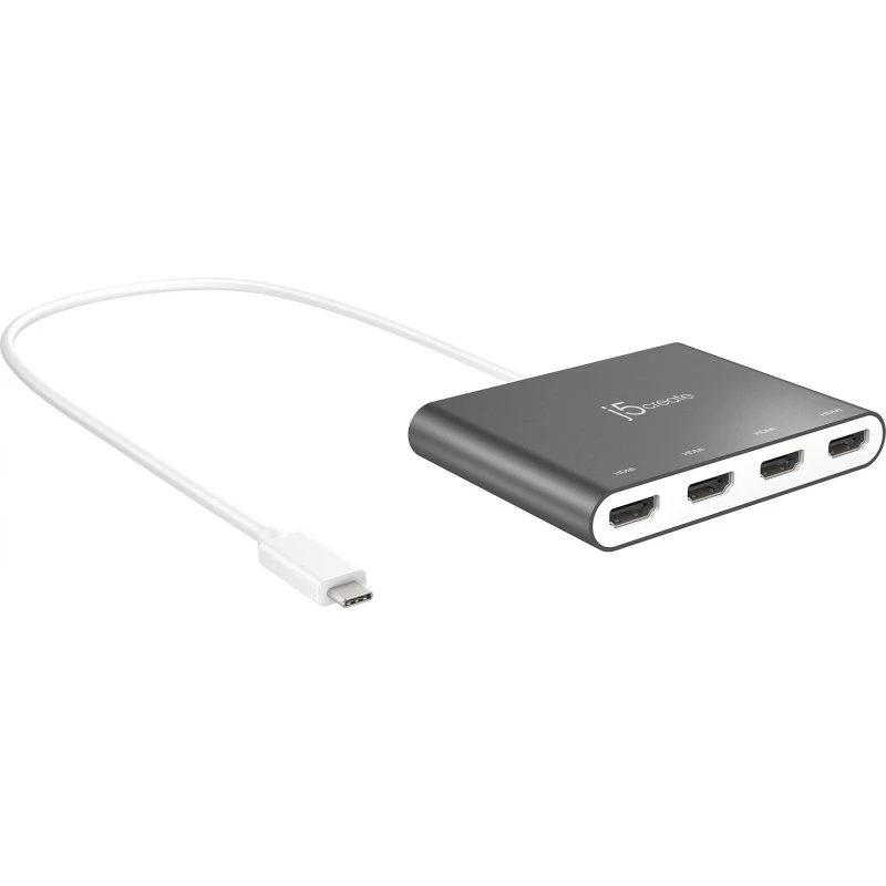J5create USB-C til 4x HDMI multi-monitor adapter 1080p