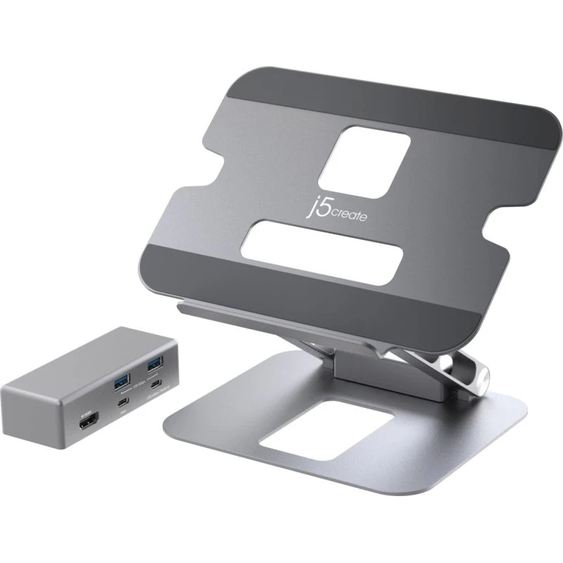 j5create Multi-Angle 4K Docking Stativ – USB-C/HDMI