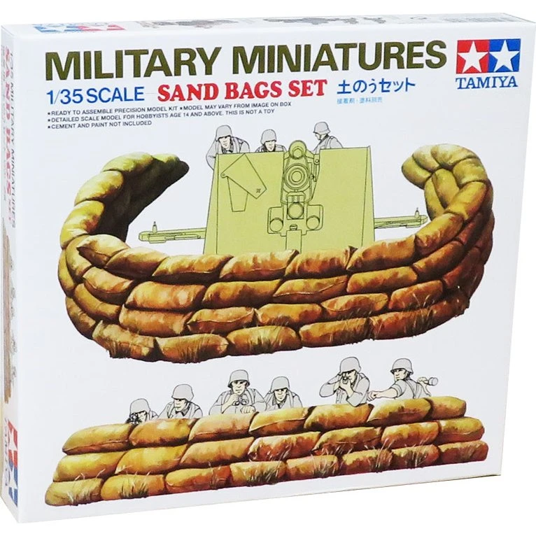 Tamiya 1:35 Sandsække sæt – 48 dele (35025)