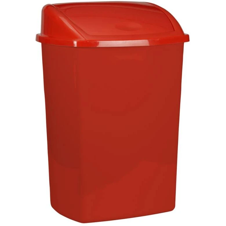 V-Part affaldsspand 26 L, rød med svinglåg 35,2x48 cm