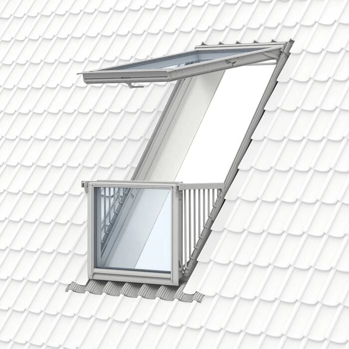 VELUX CABRIO GDL 2066 SK19 114x252 hvidmalet tagaltan