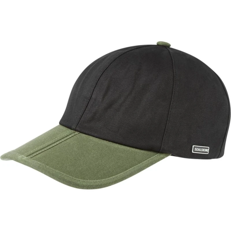 Sealskinz Marham WP Oiled Canvas Kasket – Black Olive (One Size)
