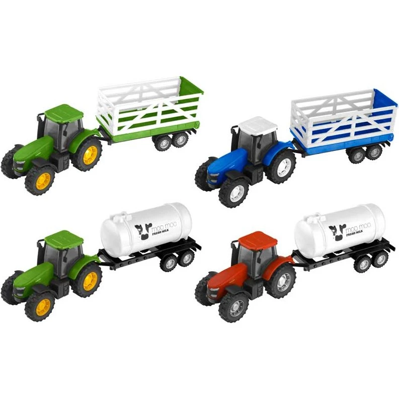 Teamsterz Traktor & Trailer – assorterede farver