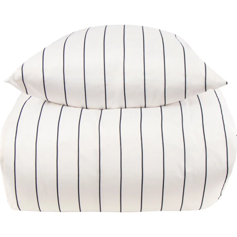 Borg Living sengetøj 140x200 cm - hvidt stribet