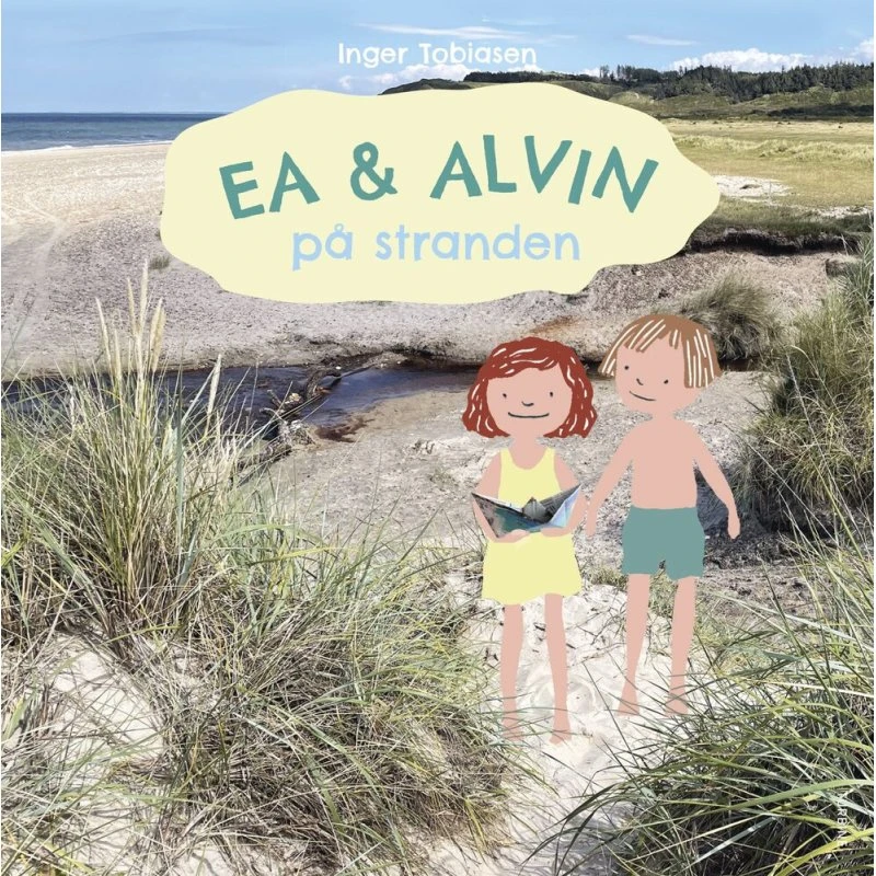 Ea og Alvin på stranden (Inger Tobiasen)