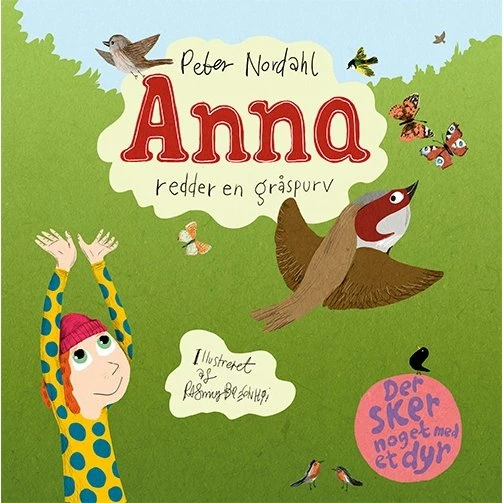 Anna redder en gråspurv – børnebog af Peter Nordahl