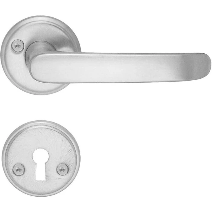 Beslagsboden Basic Classic dørhåndtag - børstet krom