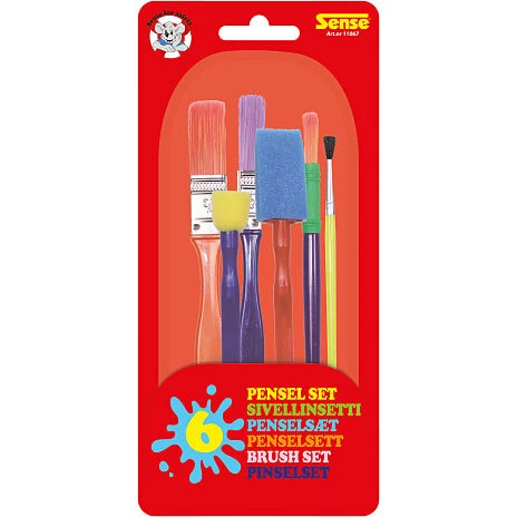 Sense penselsæt - 6 pensler