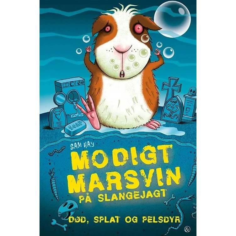 Modigt marsvin på slangejagt