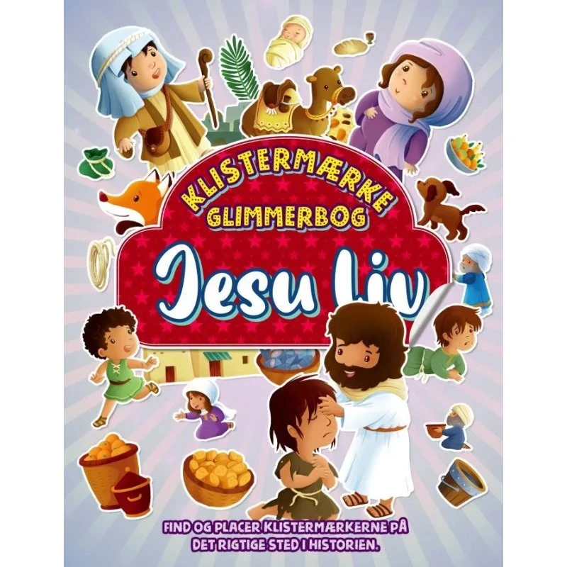 Klistermærke Glimmerbog - Jesu Liv