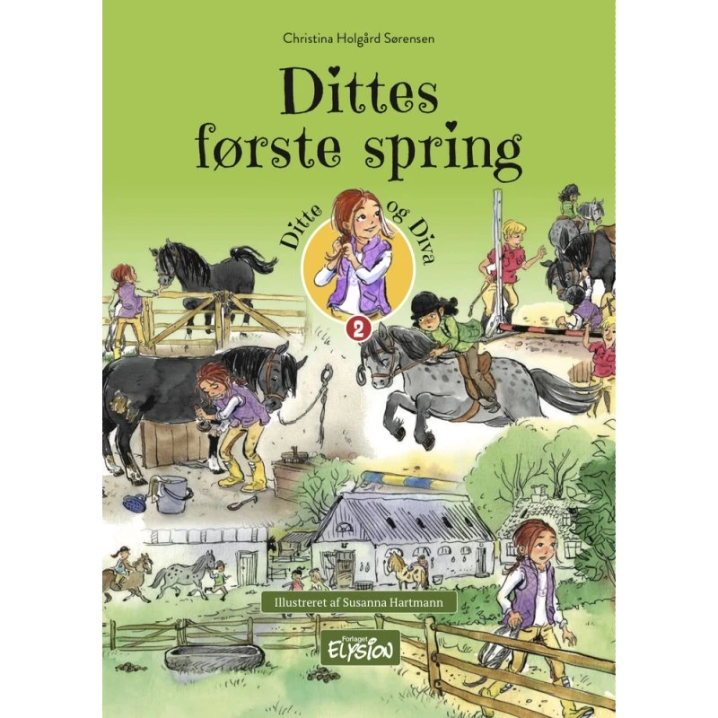 Dittes første spring – børnebog om ridning