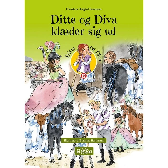 Ditte og Diva klæder sig ud – børnebog af Christina Holgård