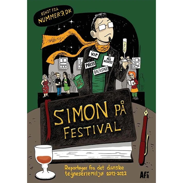 Simon på festival – tegneserie-reportager (384 s.)