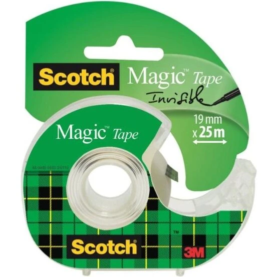 3M Scotch Magic tape 19 mm x 25 m med hånddispenser
