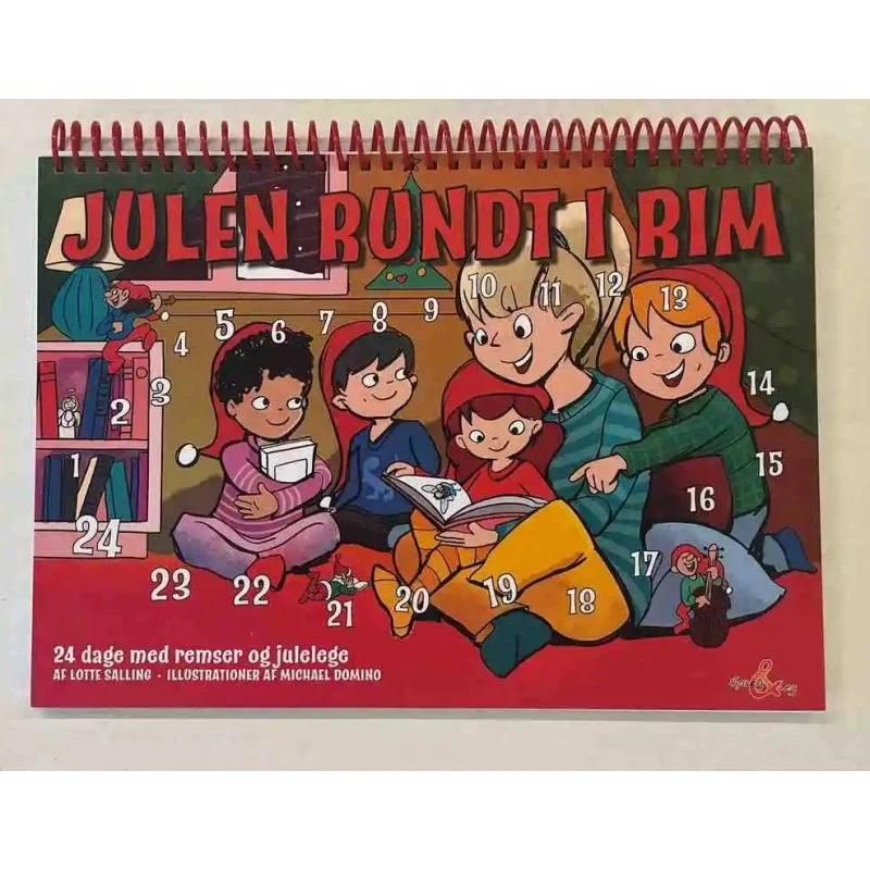 Julen rundt i rim – 24 remser af Lotte Salling