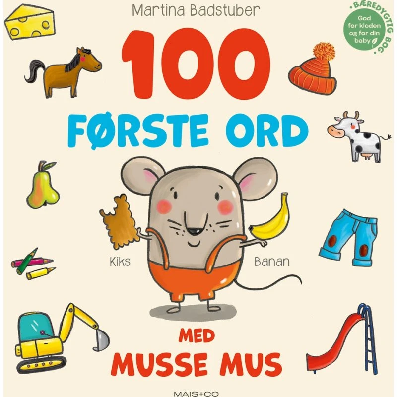 100 første ord med Musse Mus – børnebog
