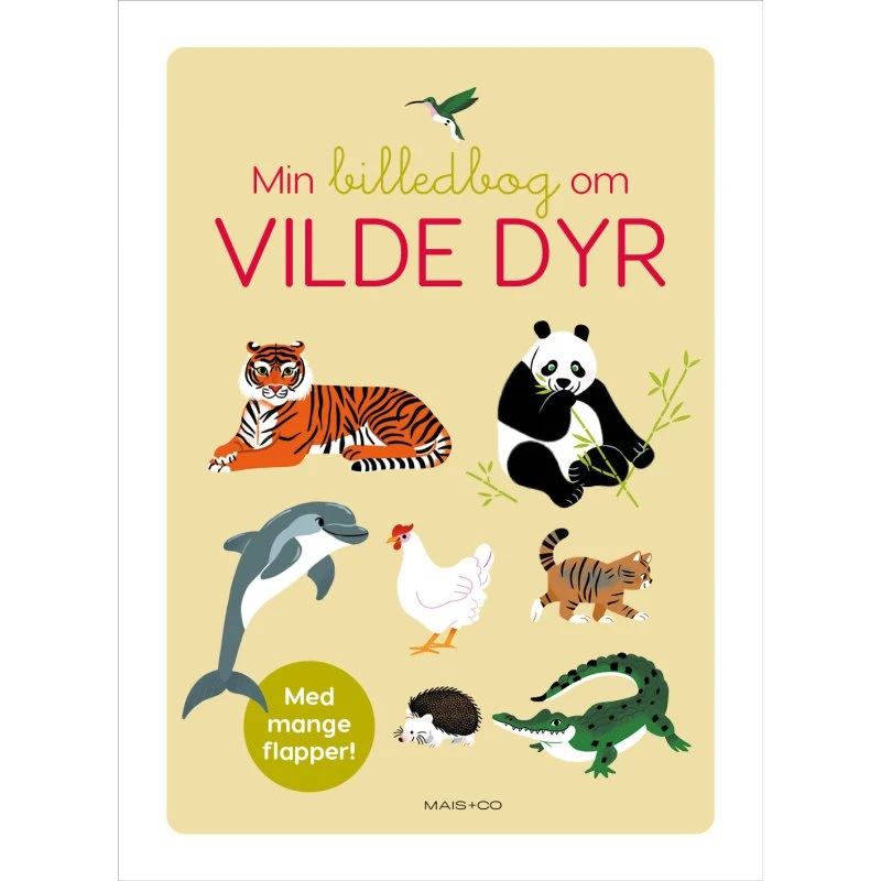 Min billedbog om vilde dyr – flapbog for små børn