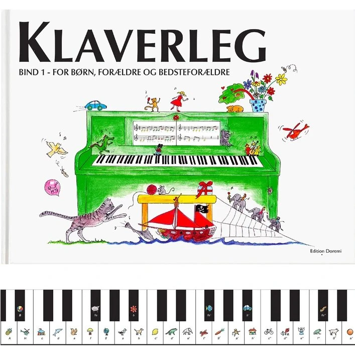 Klaverleg bind 1 (grøn) – For børn, forældre og bedsteforældre