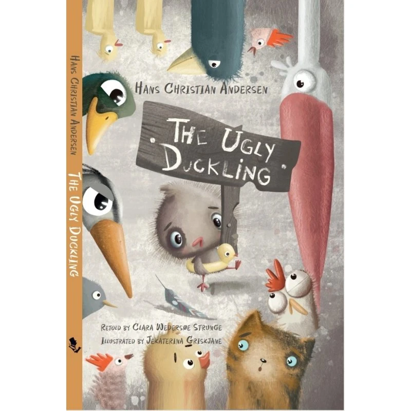 Den grimme ælling – bog & puslespil (engelsk)