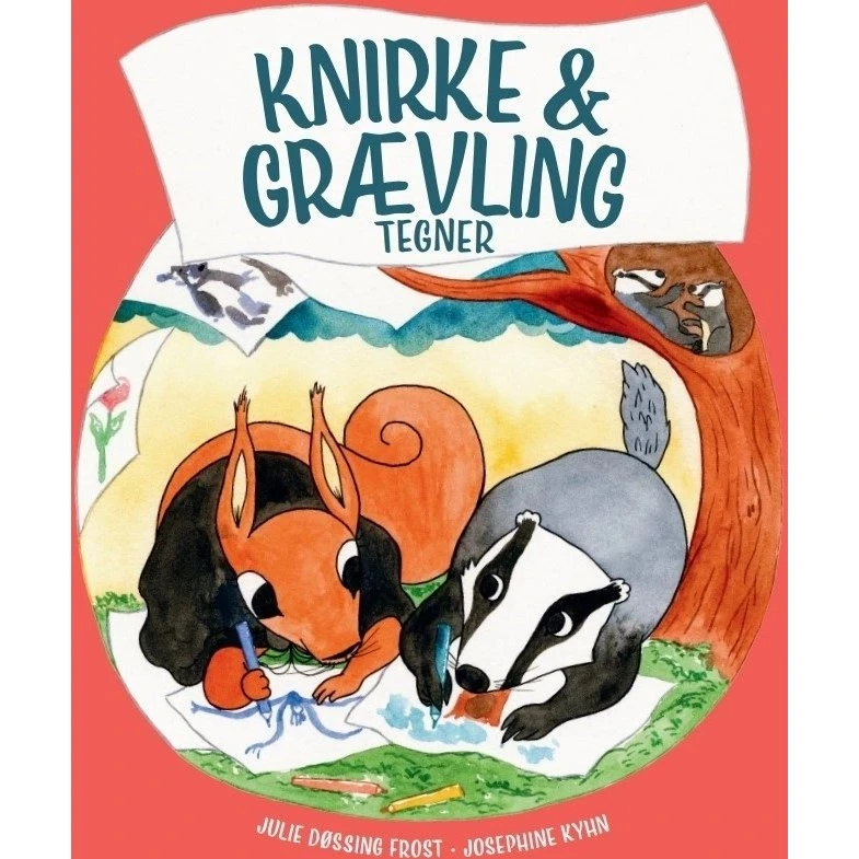 Knirke & Grævling tegner – børnebog om sorg