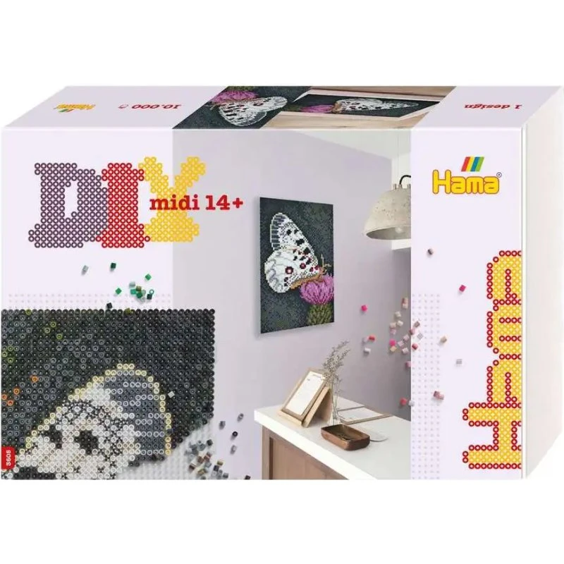 Hama Art Midi Sommerfugl 10.000 perler – strygeperler kit