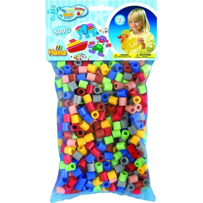 Hama Maxi Perler 500 stk – Mix 69