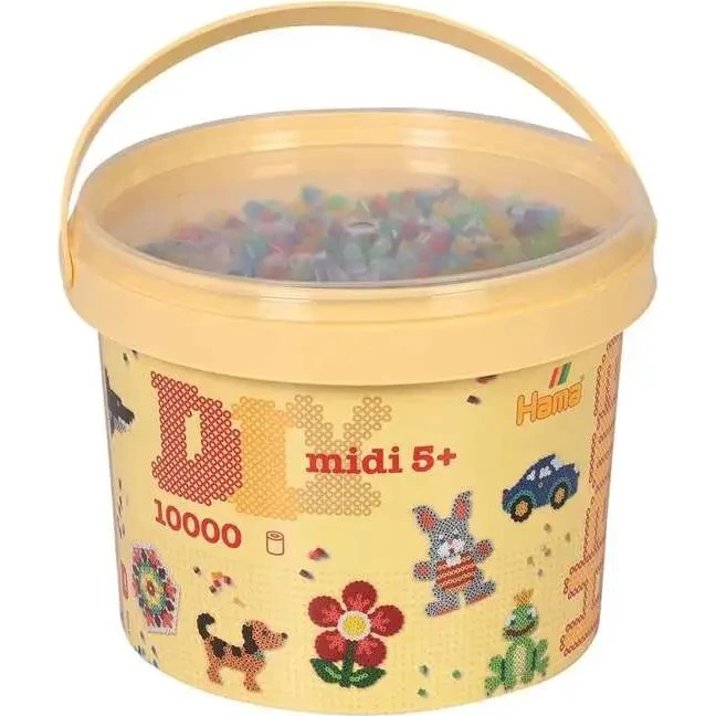 Hama Midi Perler 10.000 stk - Transparent Mix 53