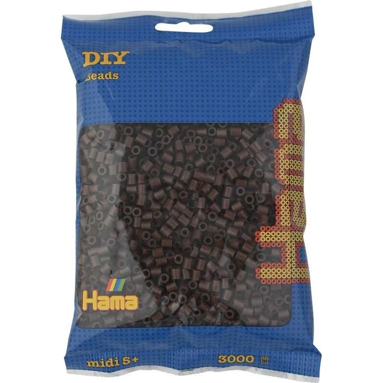 Hama Midi Perler 3.000 stk - Brun