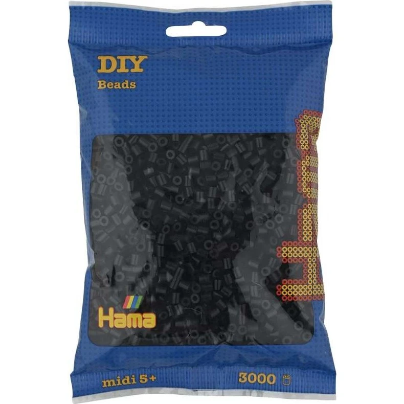 Hama Midi Perler 3.000 stk – Sort
