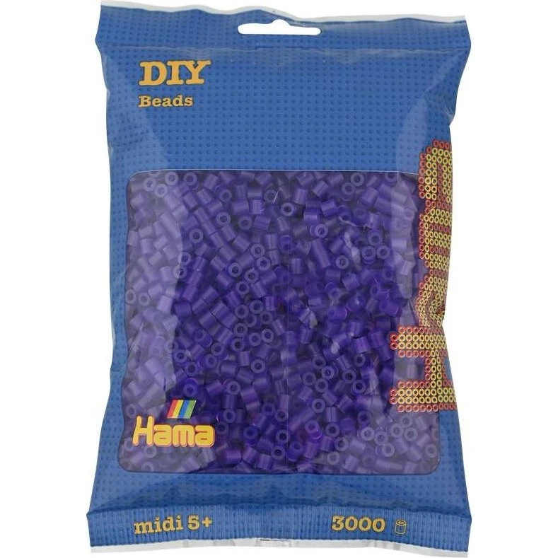 Hama Midi Perler 3000 stk – Transparent lilla