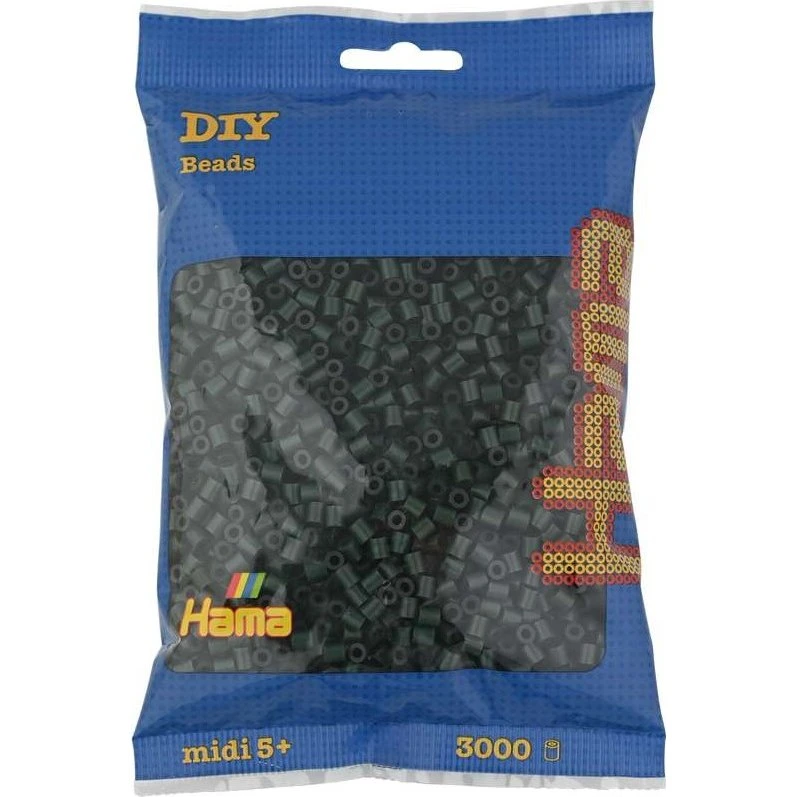 Hama Midi Perler 3000 stk – Mørkegrøn