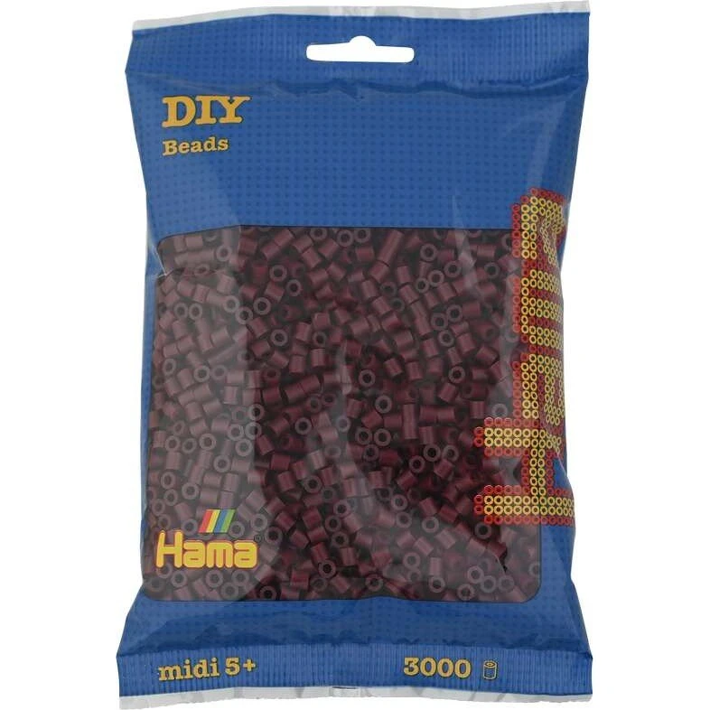 Hama Midi Perler 3000 stk - Bordeaux