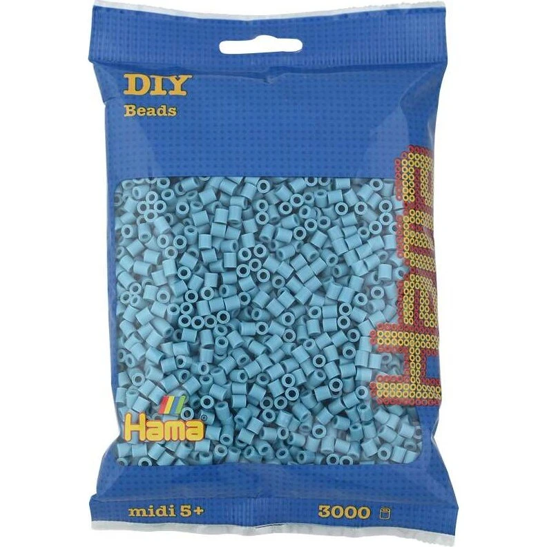 Hama Midi Perler 3.000 stk – Turkis/Blå