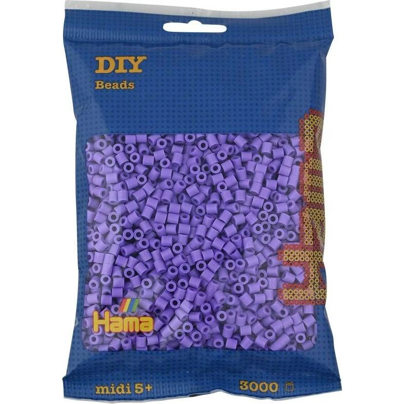 Hama Midi Perler 3000 stk – Pastel lilla