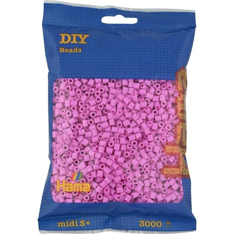 Hama Midi Perler 3000 stk – Pastel Pink